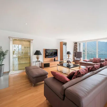Lägenhet Luxury In With Panoramic Views By Guestlee Montreux